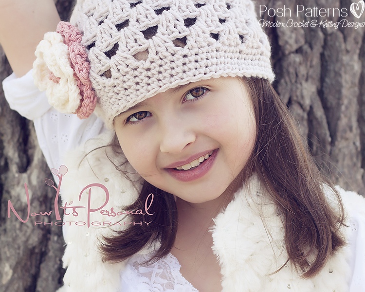 Crochet Hat Pattern - Shell Stitch 