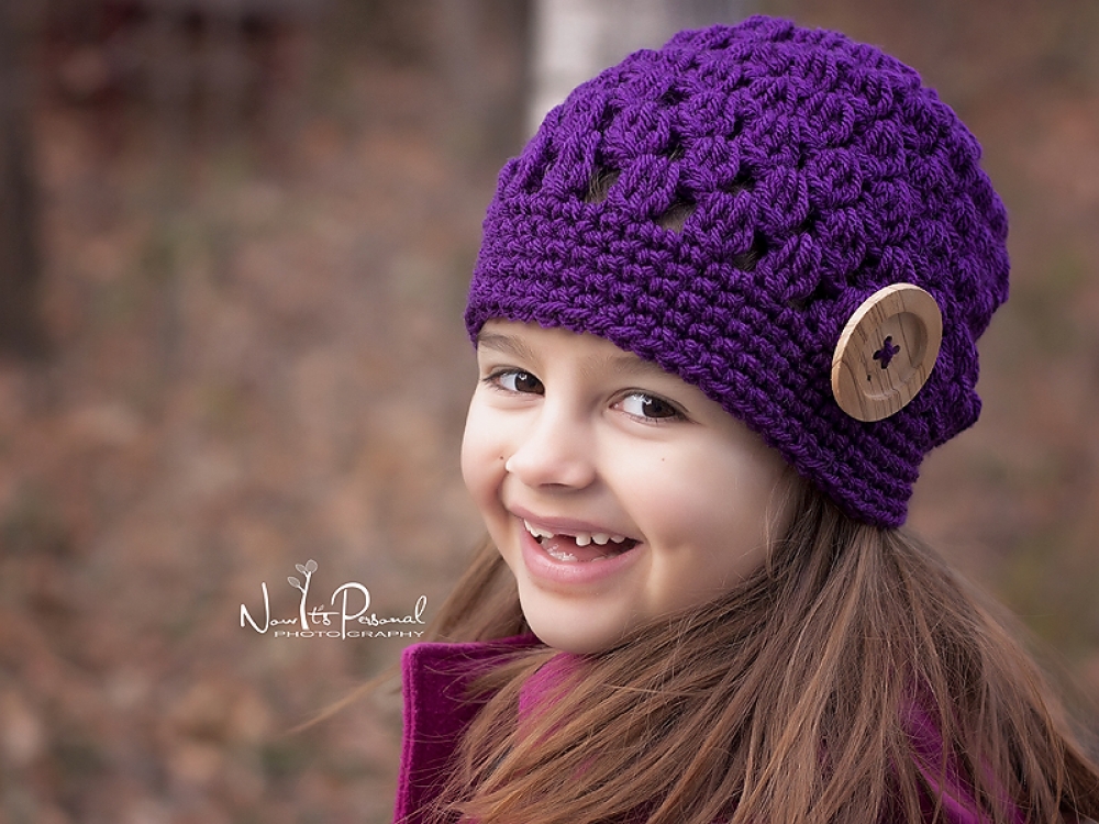 Girls crochet outlet hat