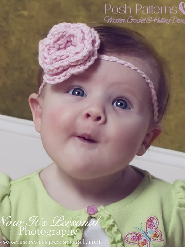 crochet flower headband pattern