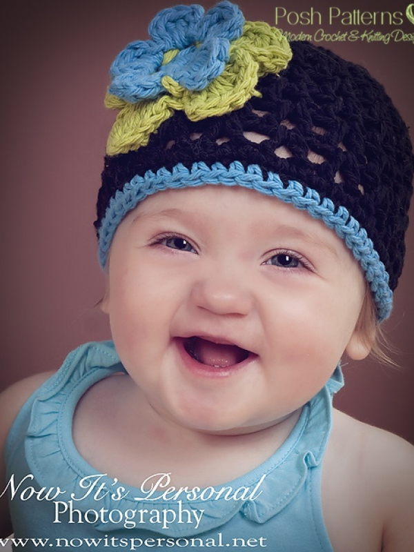 baby girl crochet hat pattern