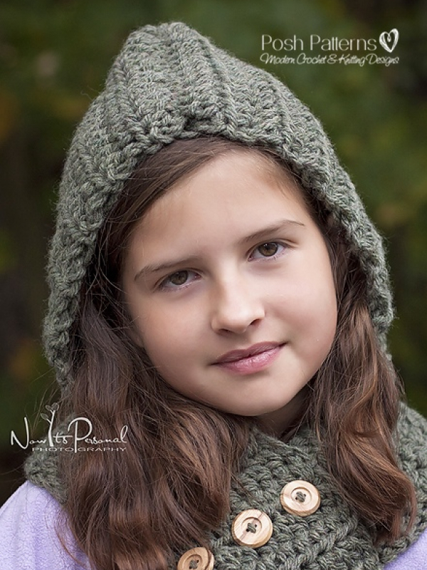 hooded cowl crochet pattern