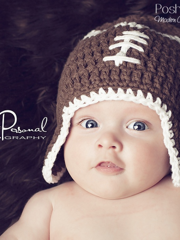 easy football hat crochet pattern