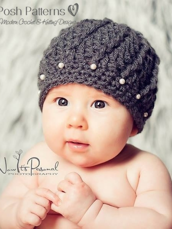 elegant crochet pattern girl hat