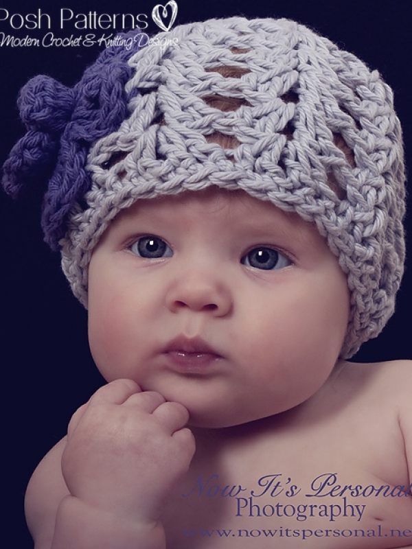 easy crochet pattern lace beanie