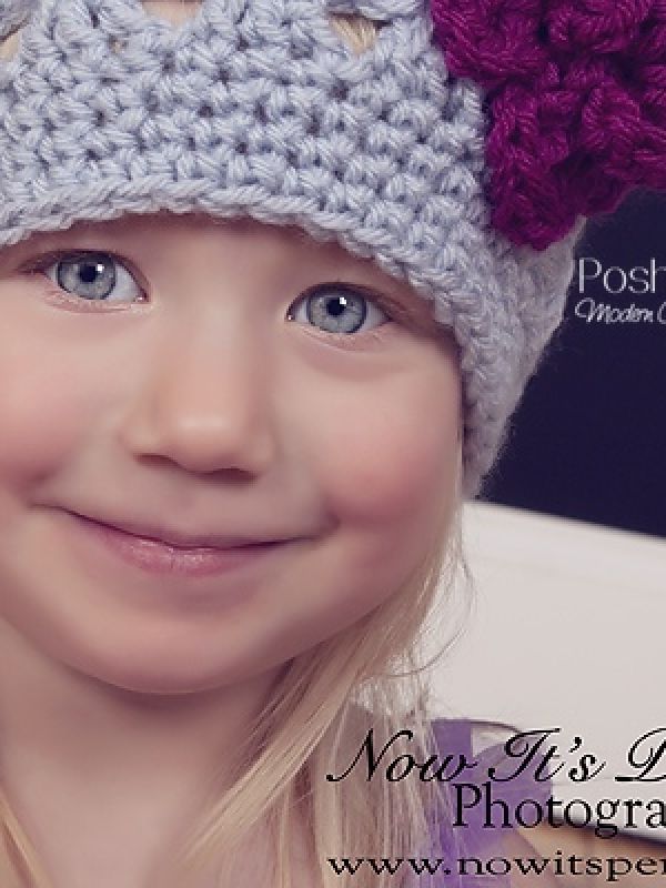 crochet pattern beanie and flower