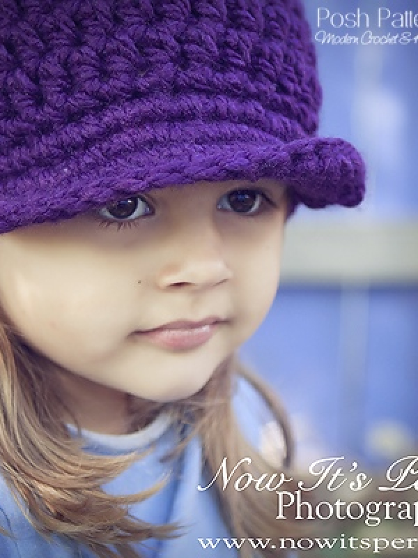 crochet pattern easy newsboy visor hat