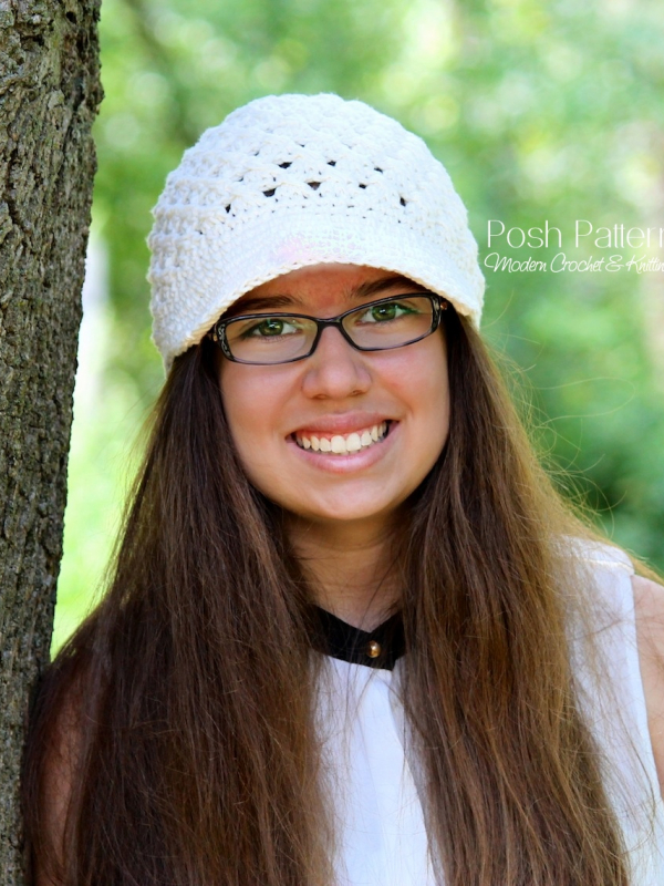 crochet hat patter baby shell hat