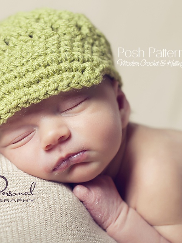 crochet pattern cross stitch newsboy hat