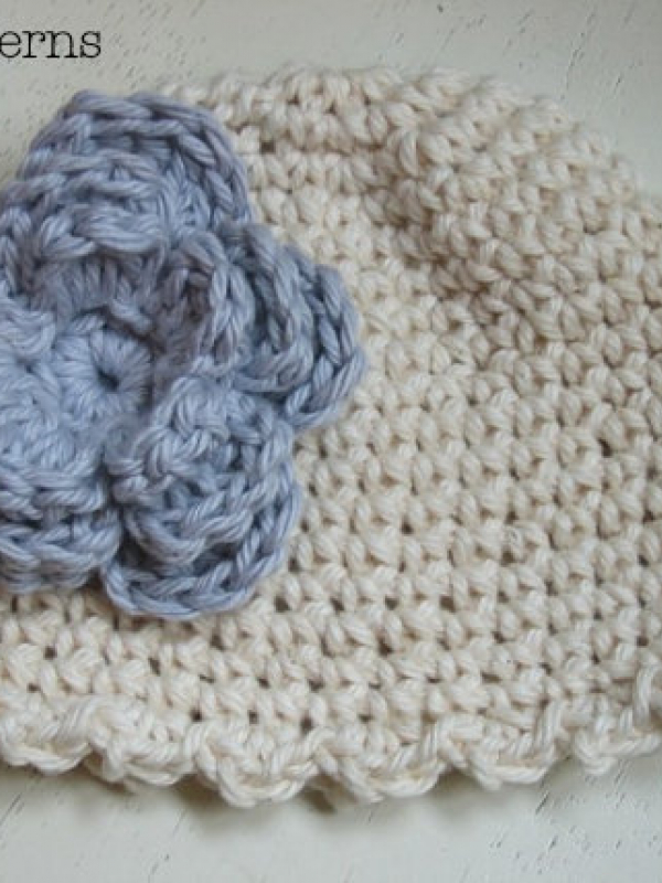 crochet hat pattern flapper beanie