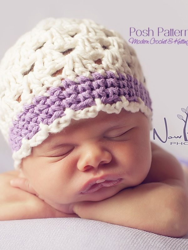 crochet shell stitch hat pattern