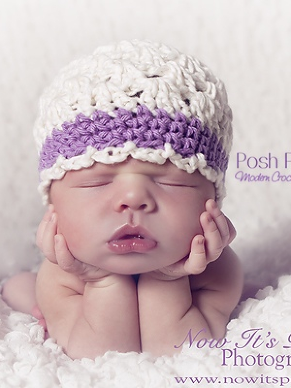 crochet hat pattern shell stitch beanie