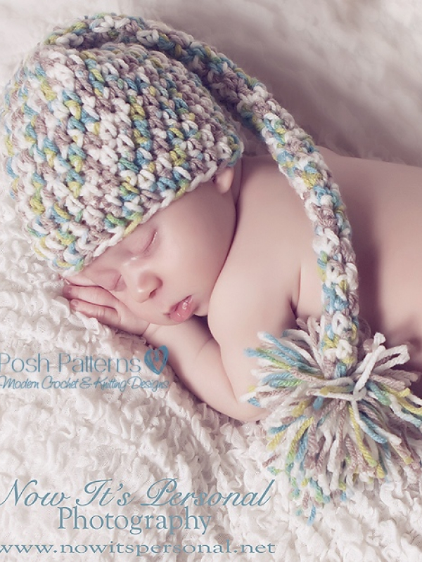 crochet pattern baby stocking hat