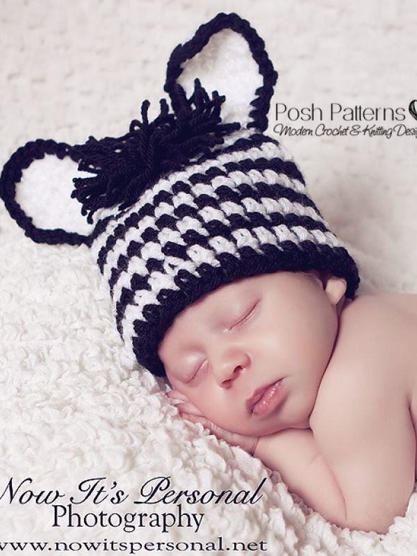 zebra hat crochet pattern