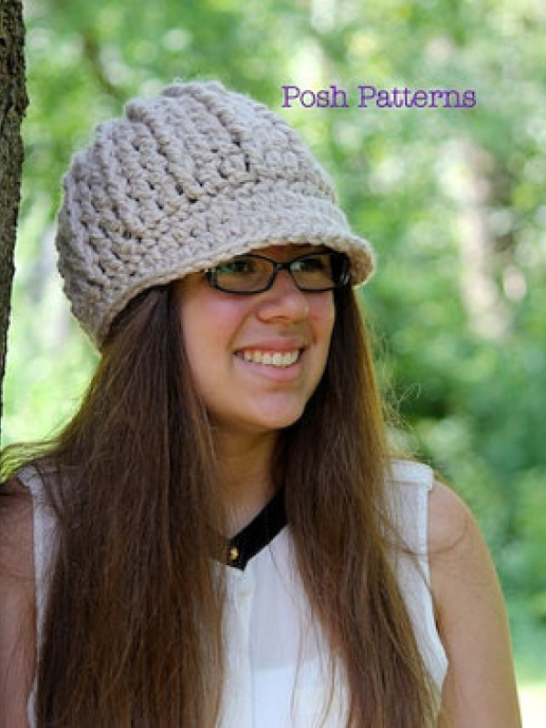 crochet newsboy hat pattern