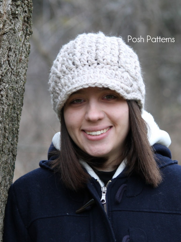 crochet newsboy hat pattern