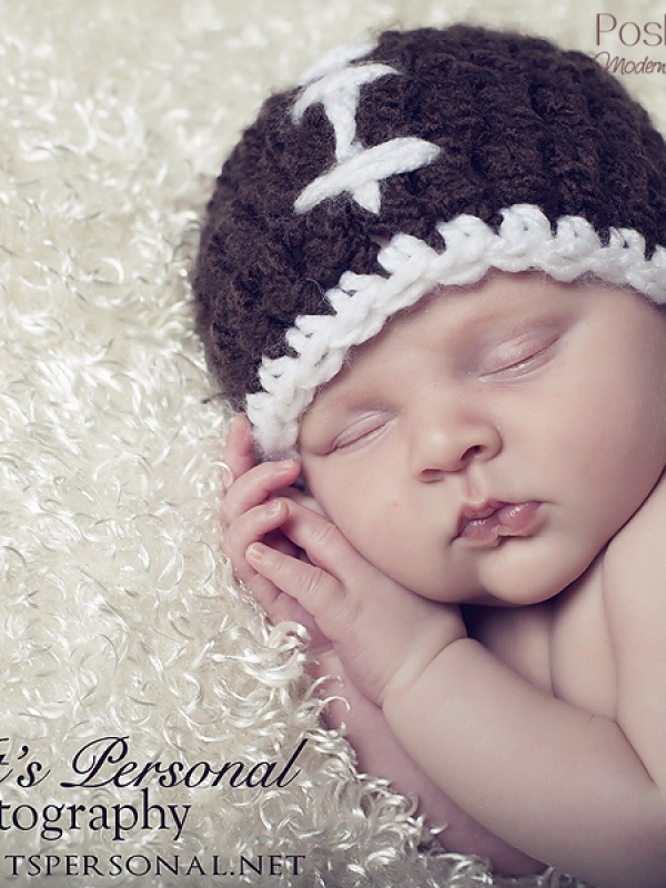 crochet pattern baby football hat