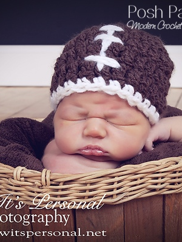 crochet pattern football hat