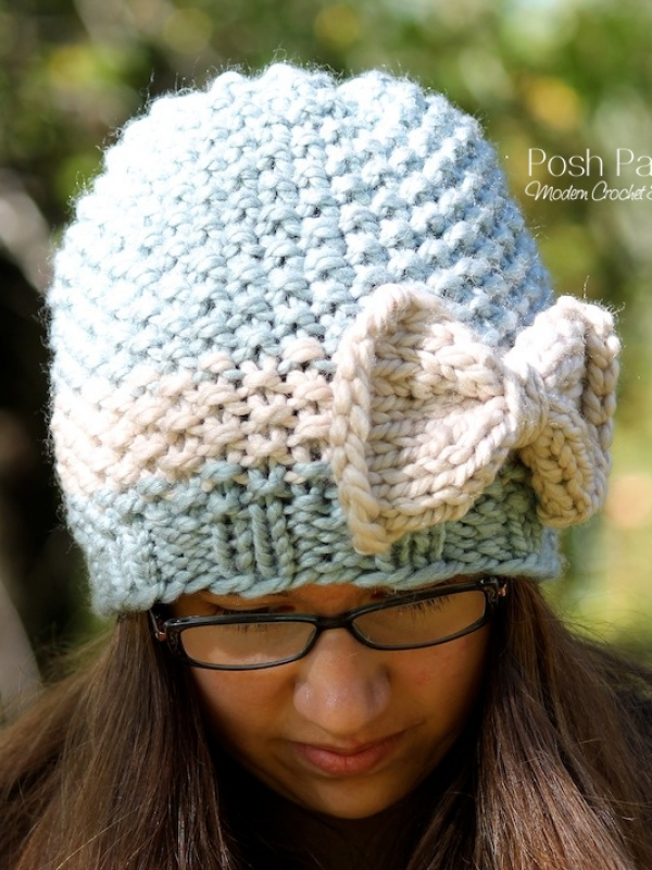 knitting pattern seed stitch beanie hat