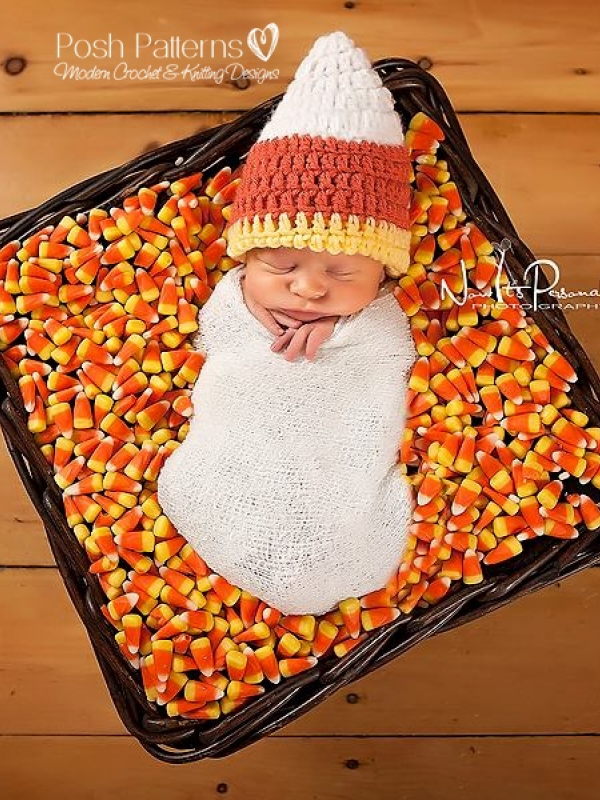 candy corn hat pattern