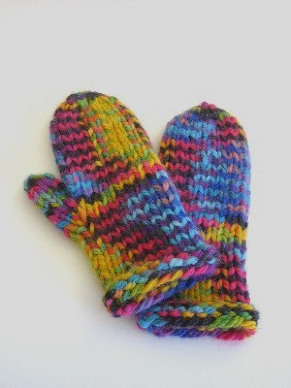 easy knitting pattern knit mittens