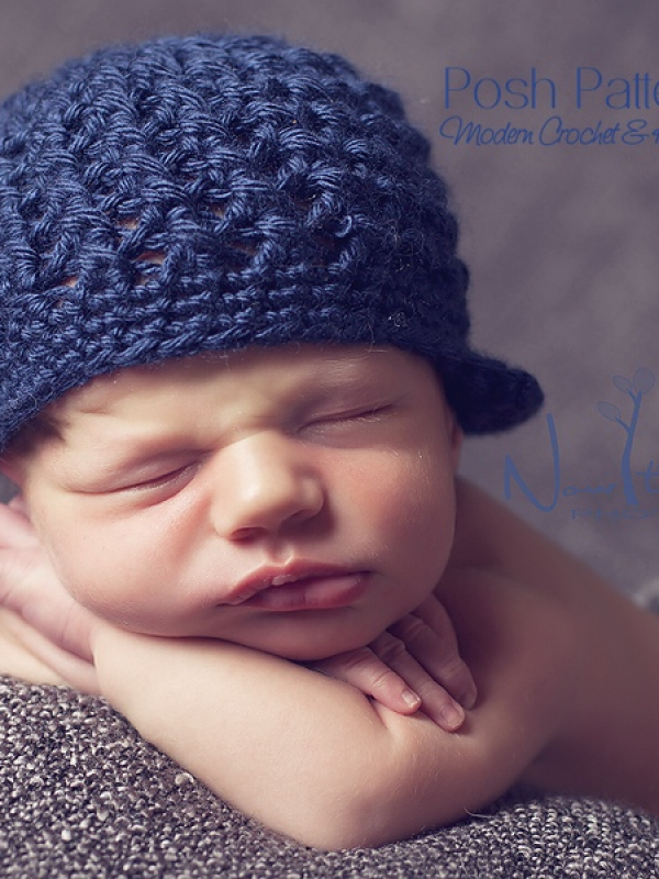 easy cross stitch newsboy hat pattern