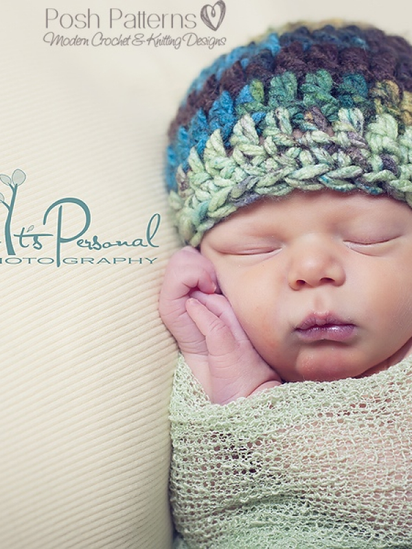 easy crochet pattern baby beanie hat