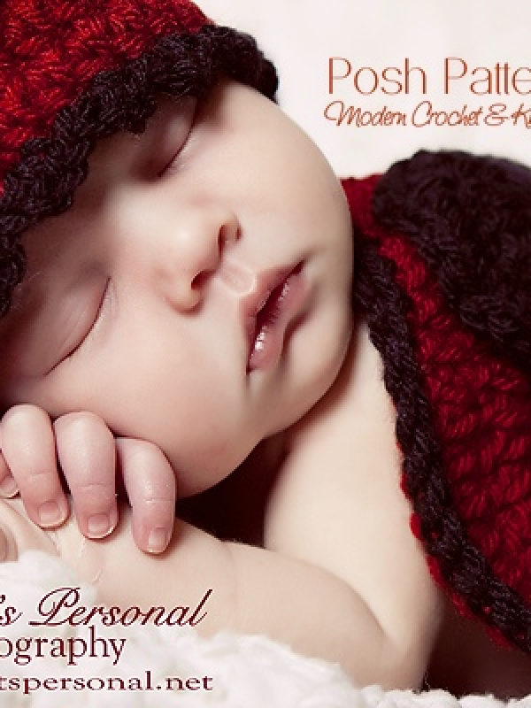 crochet pattern baby ladybug hat and shell cape