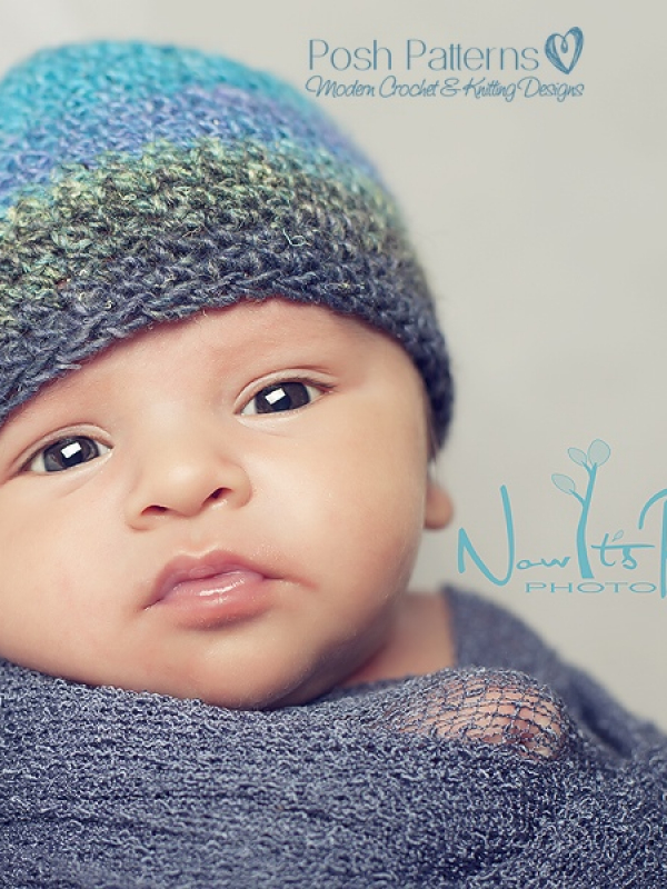 crochet pattern easy beanie hat photo prop
