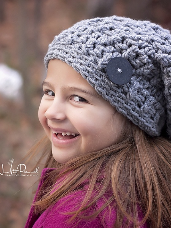 textured slouchy hat