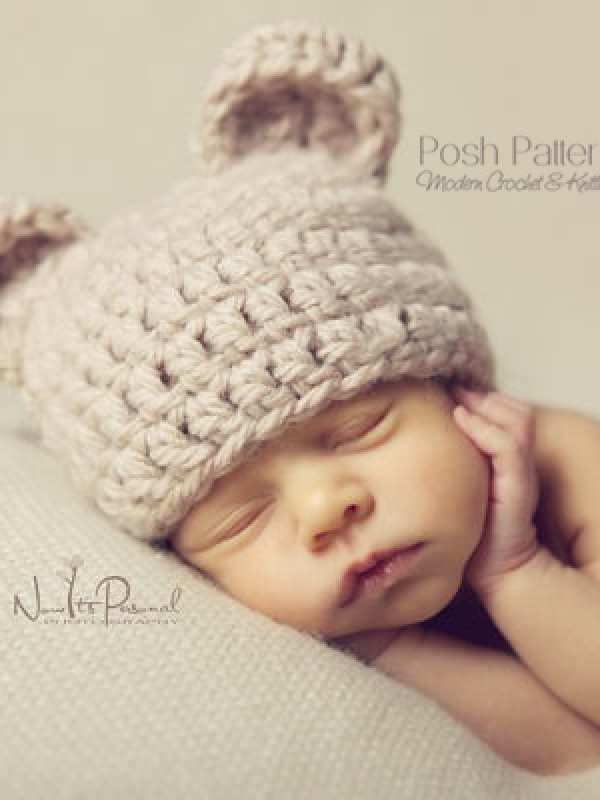teddy bear hat crochet pattern