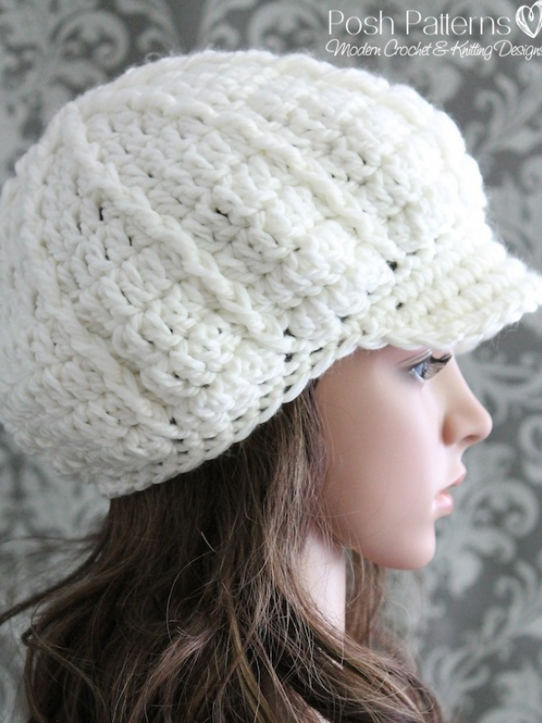 fashion ladies newsboy hat pattern