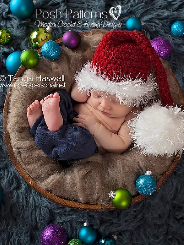 santa hat crochet pattern