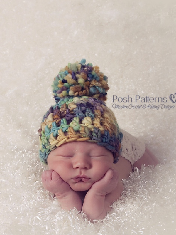 crochet baby beanie pattern