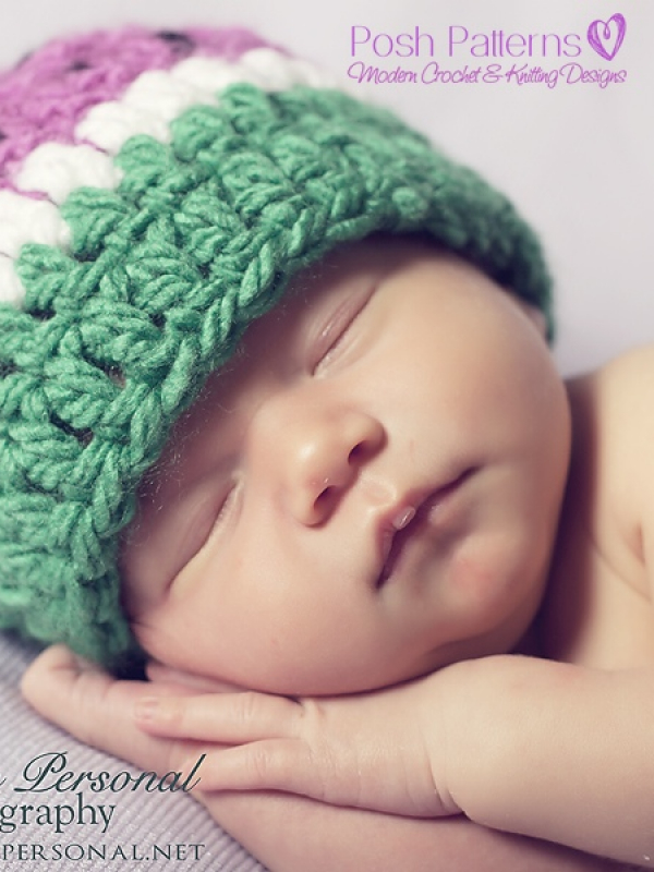 crochet watermelon hat pattern