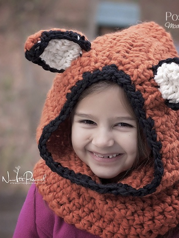 crochet pattern fox hood