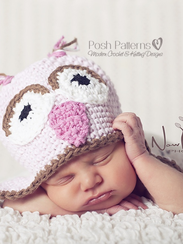 owl hat crochet pattern