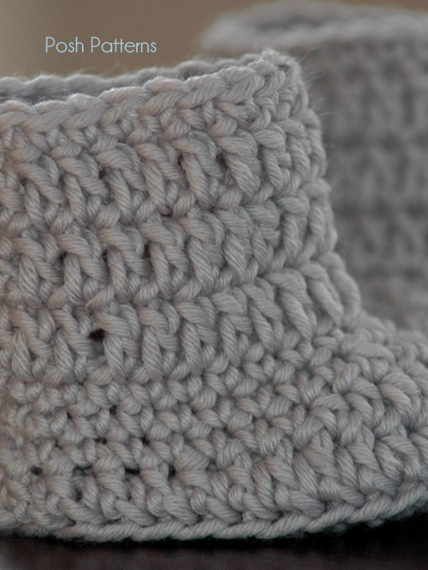 crochet pattern baby boots