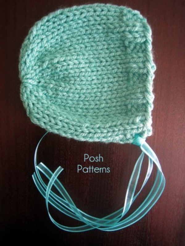 knitting pattern newborn baby bonnet