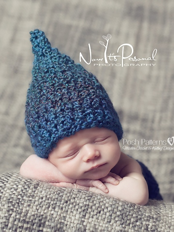 crochet pattern baby gnome hat
