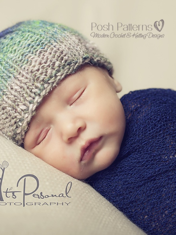 easy ribbed hat knitting pattern