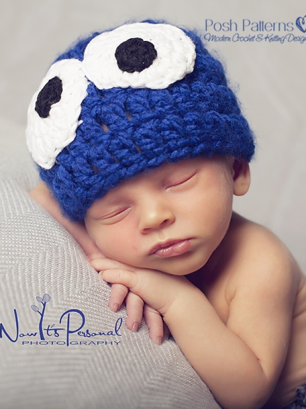baby monster hat crochet pattern