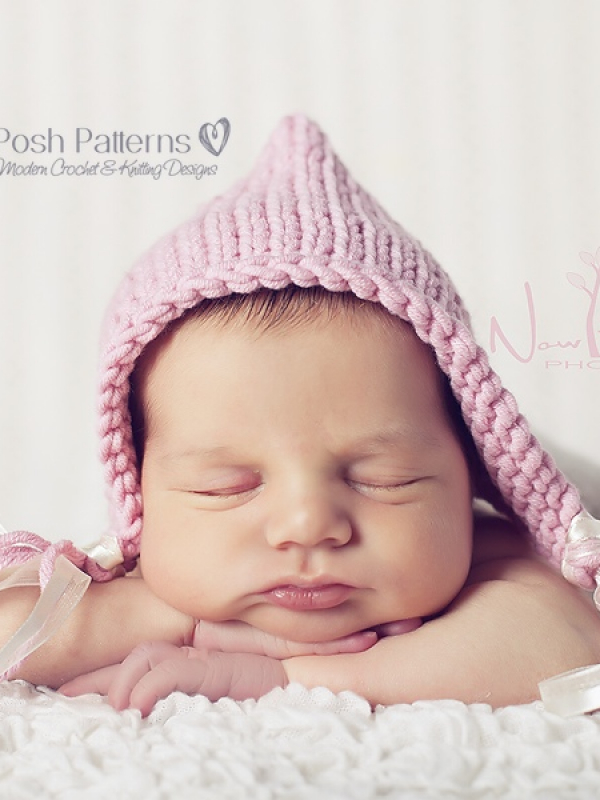 easy knitting pattern baby bonnet