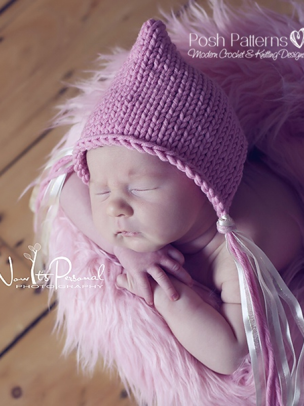 easy knitting pattern baby bonnet