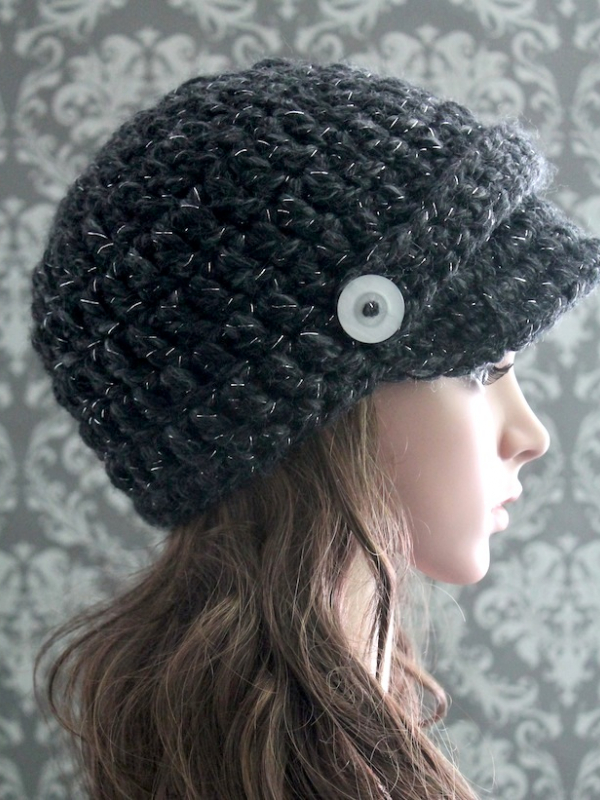 easy newsboy hat crochet pattern