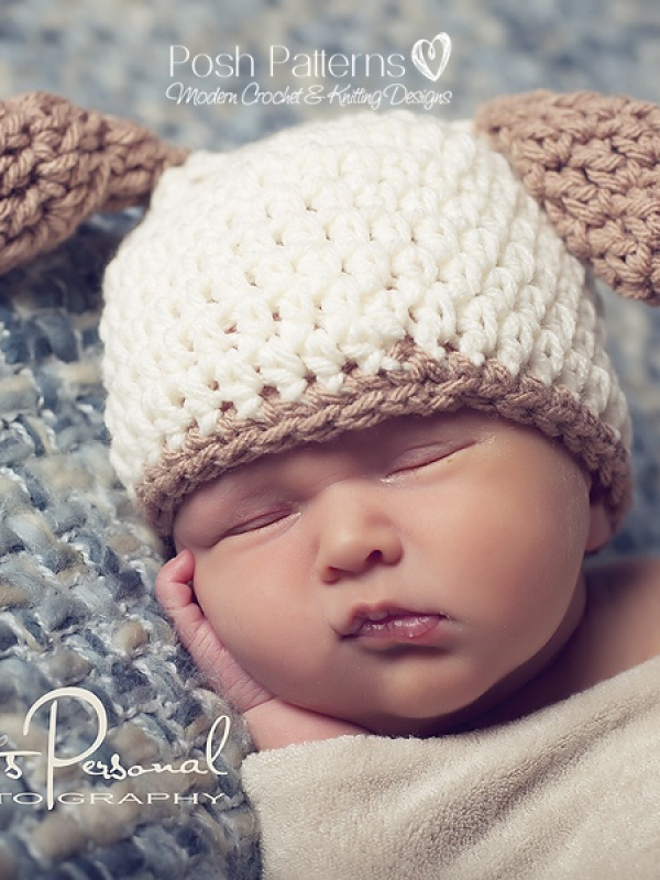 puppy dog hat crochet pattern