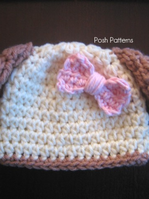 easy crochet pattern puppy dog hat