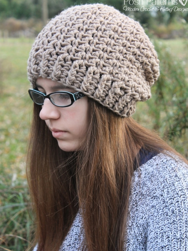 slouchy hat crochet pattern