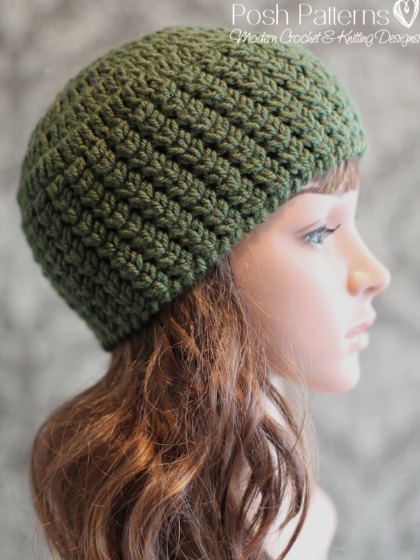 easy crochet pattern beanie hat newborn to adult