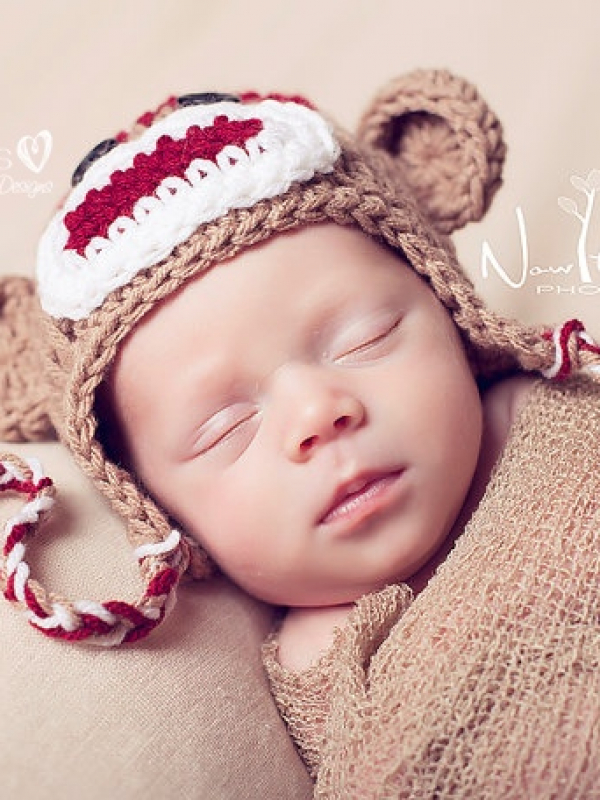 crochet sock monkey hat pattern