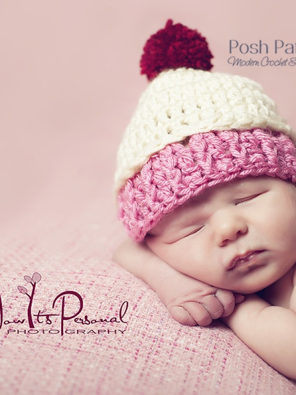 crochet pattern baby cupcake hat